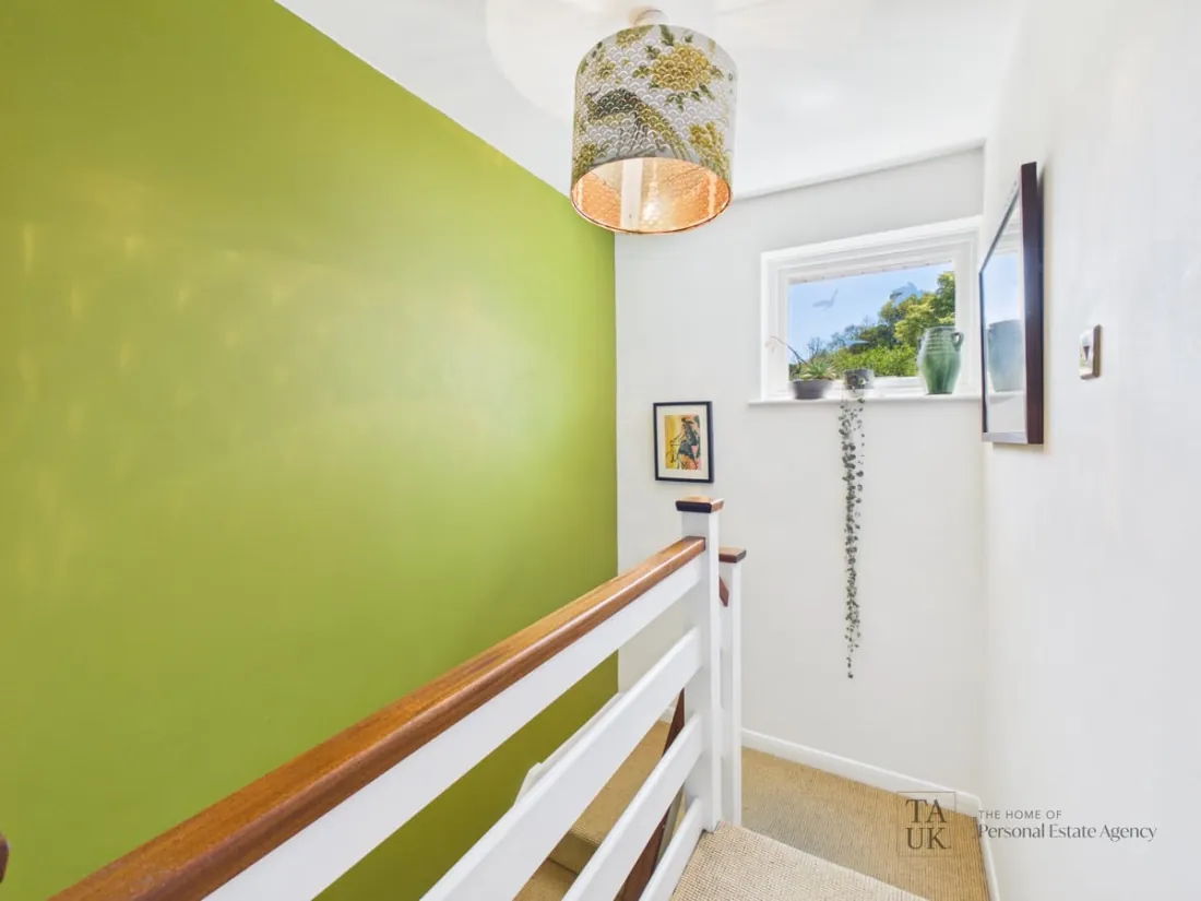 The first-floor landing