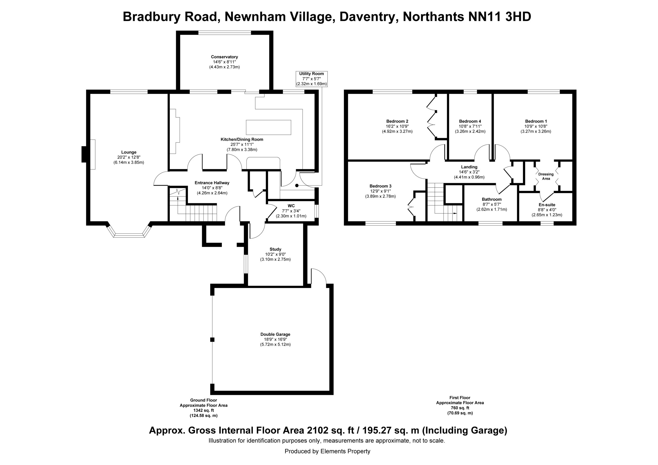 The composite floor plan for Bradbury Road