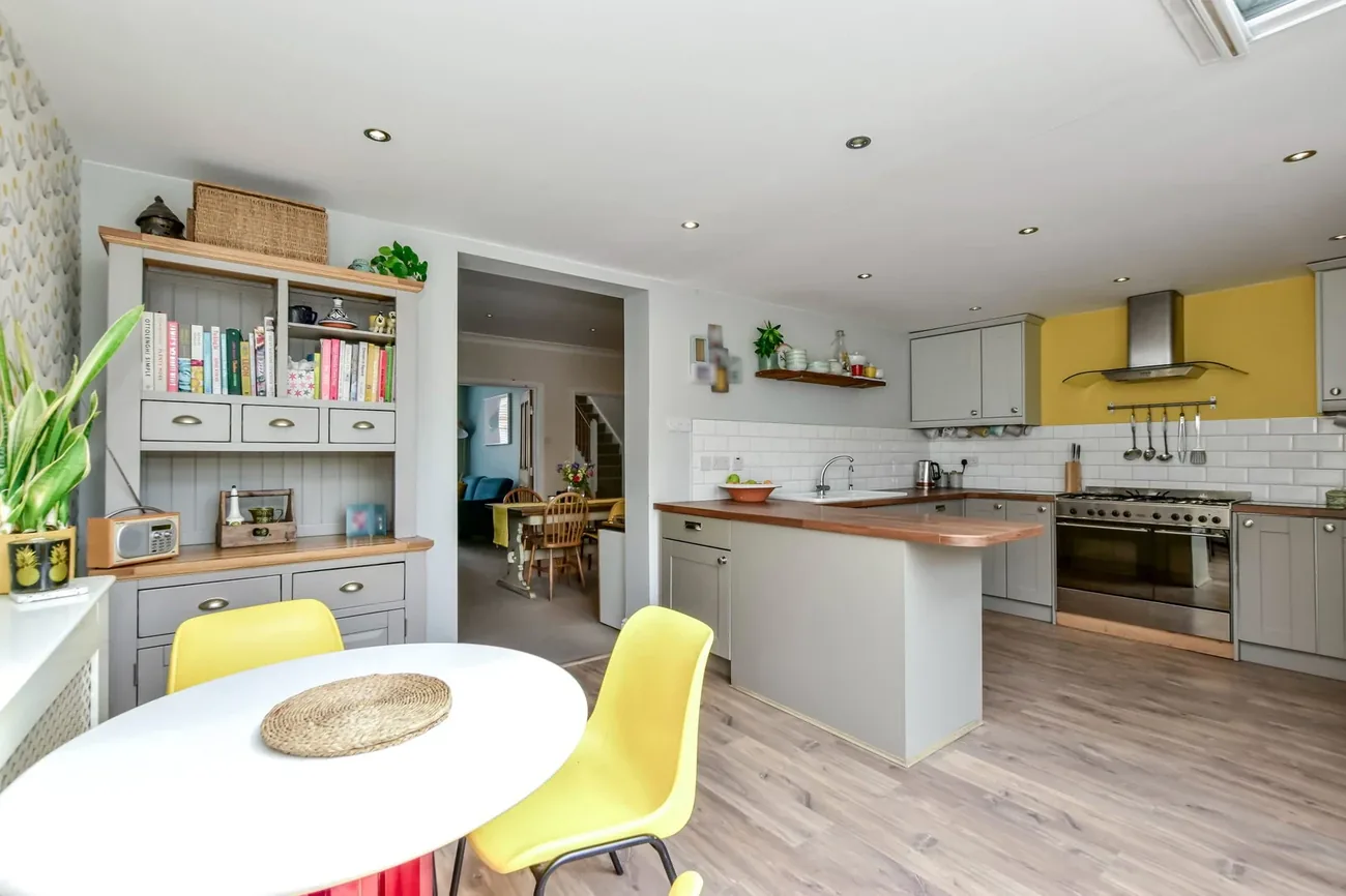 The extended kitchen at 48 Dickinson Square