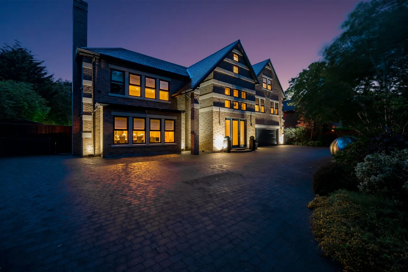 The gated approach at dusk