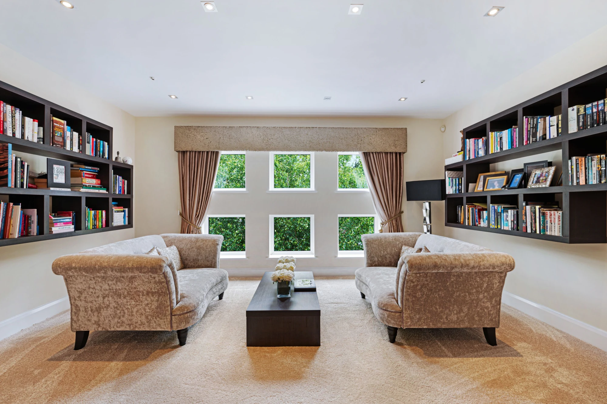 The open-plan kitchen and dining space