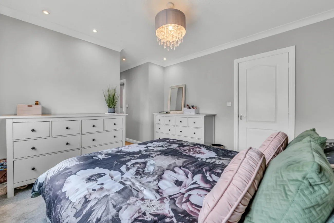 Bedroom two with walk-in wardrobe