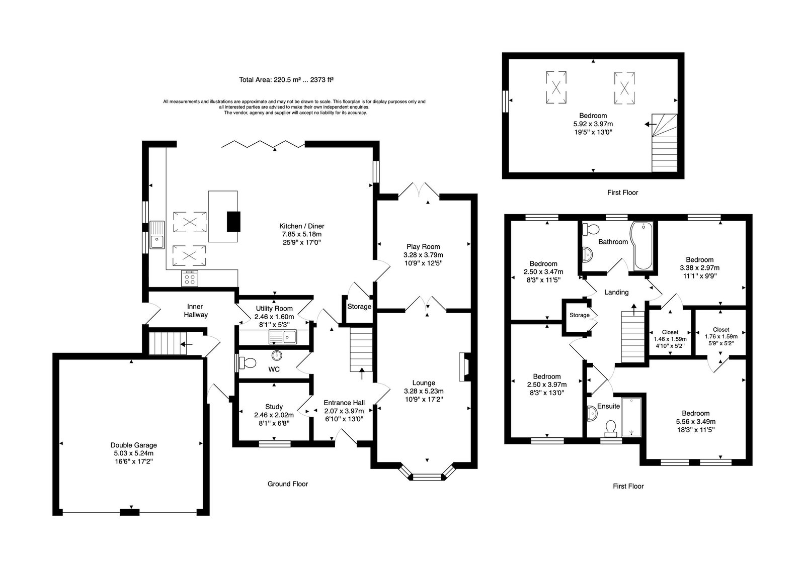 The composite floor plan for Foxglove Drive