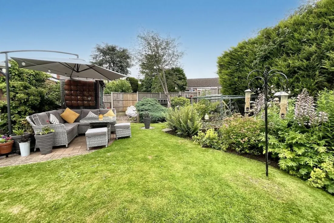 Lawn at the rear boundary