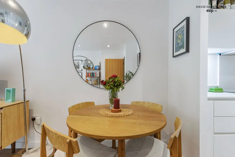 The hallway and living space