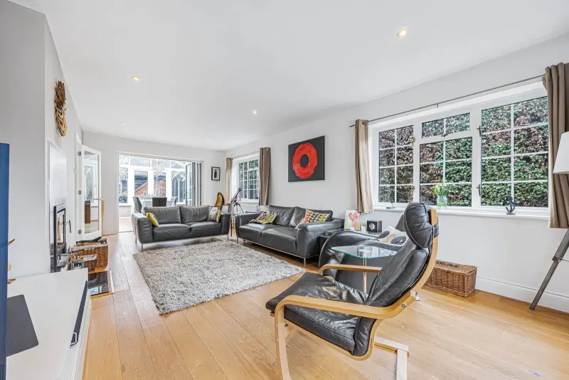 The triple-aspect sitting room