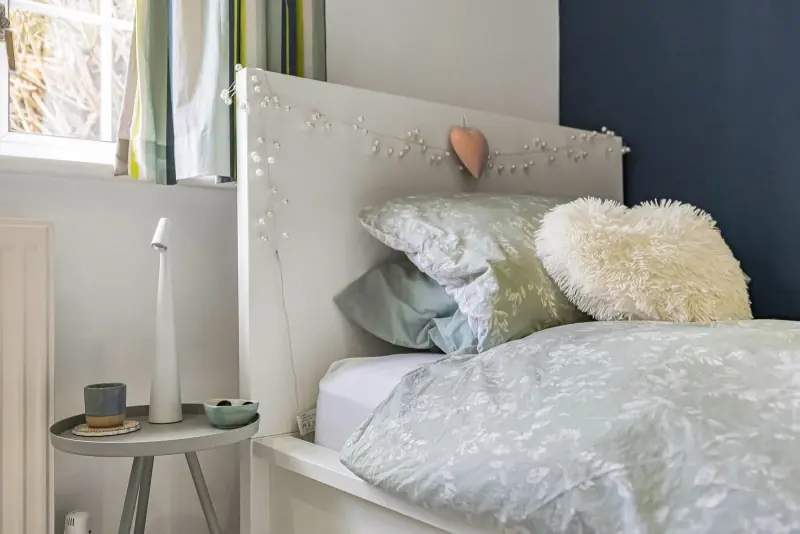 A second double bedroom, neutral and restful