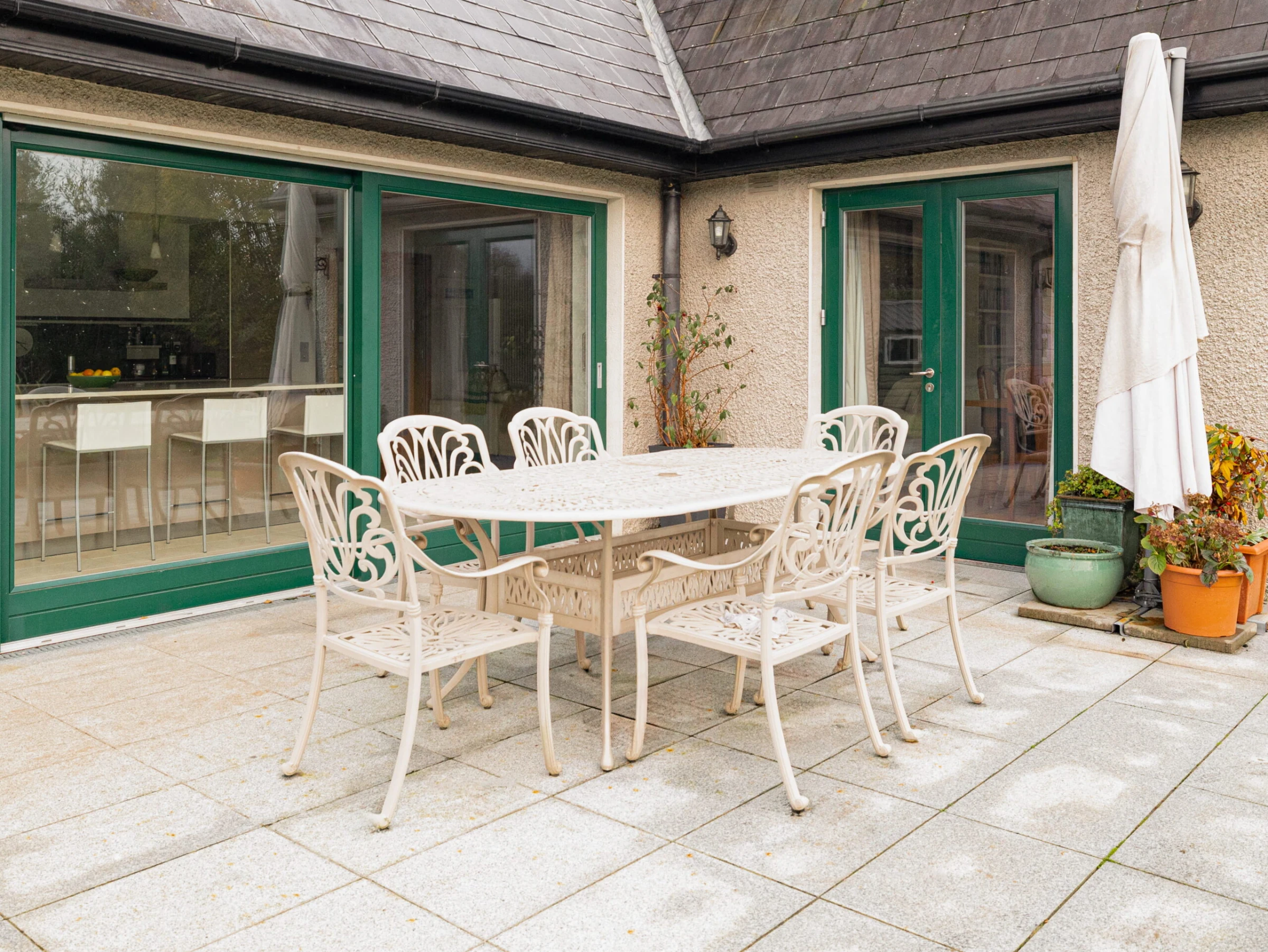 Kilbelin Lane — rear terrace and seating