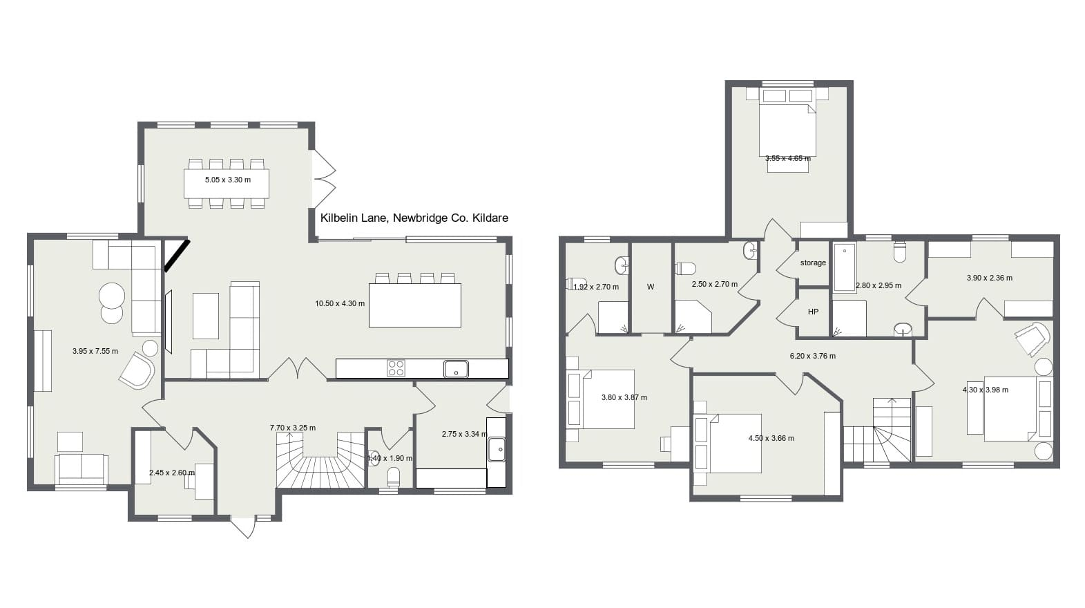 The composite floor plan for Kilbelin Lane, Newbridge