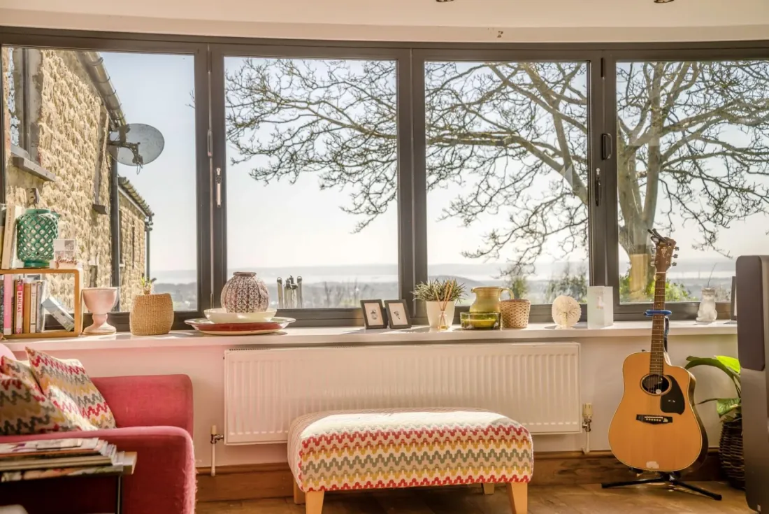 Sitting room with western view