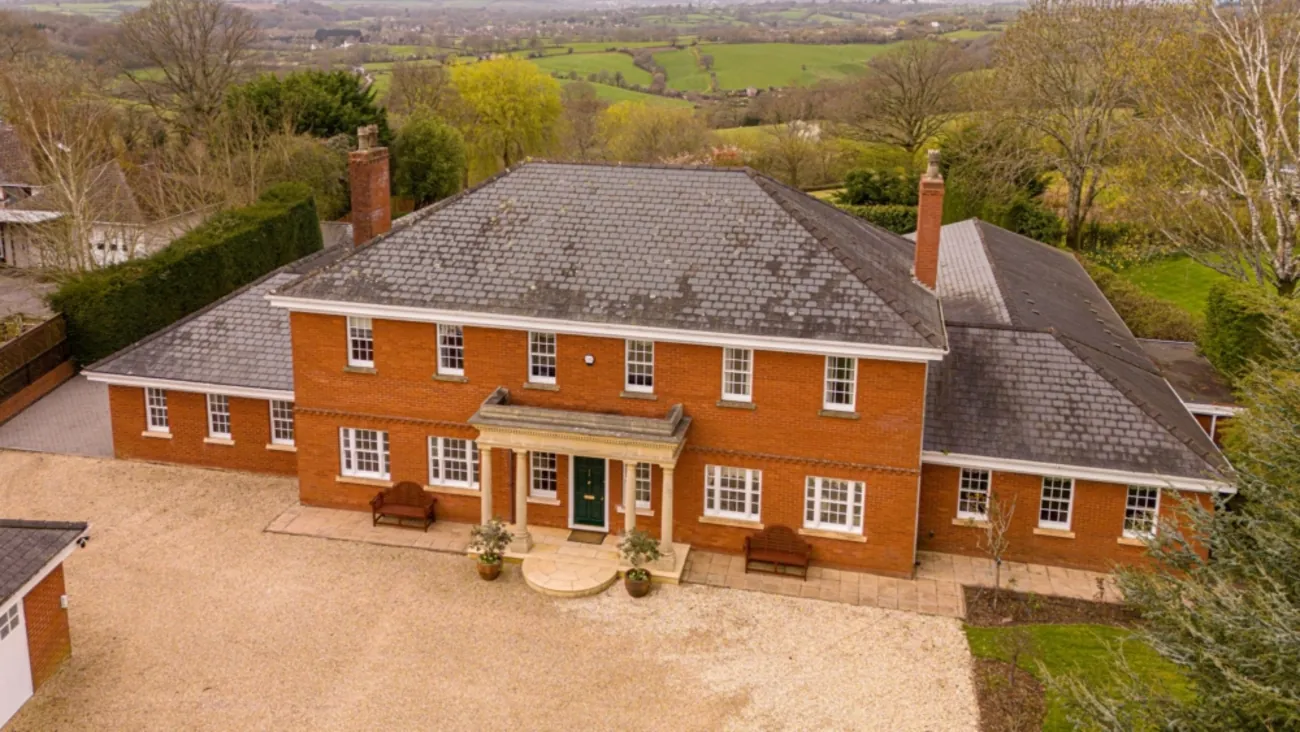 Llanhennock Court — front elevation.