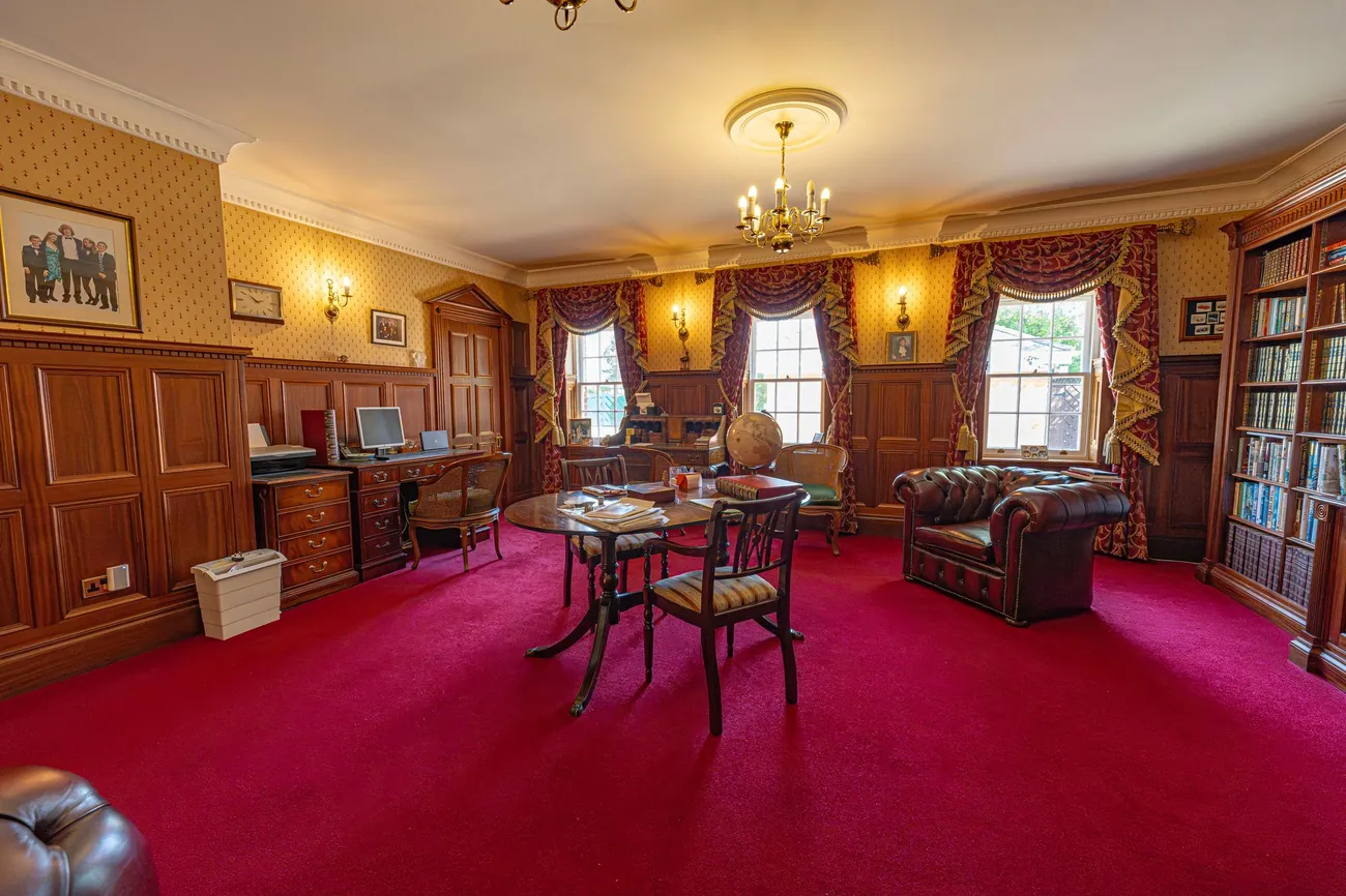 The billiard room.