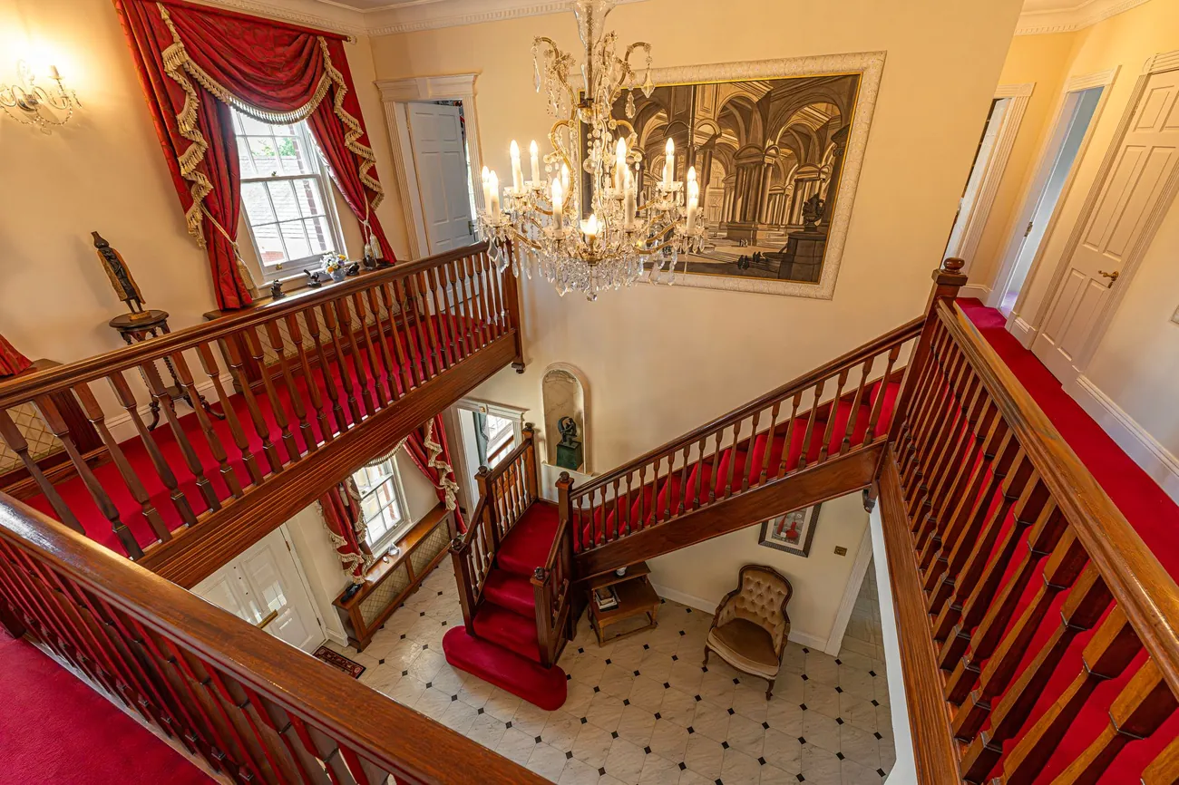 A formal living room.