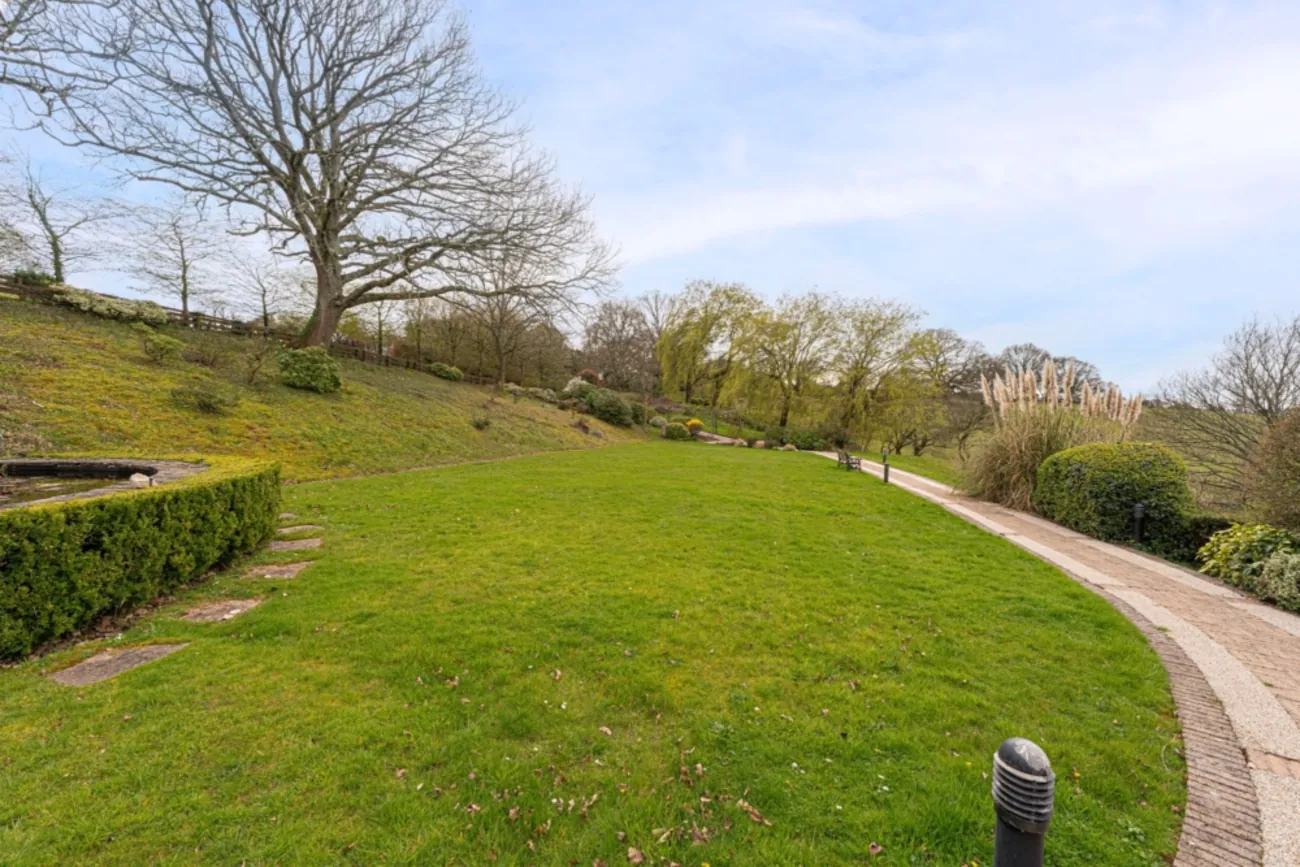 Walking path through the grounds.