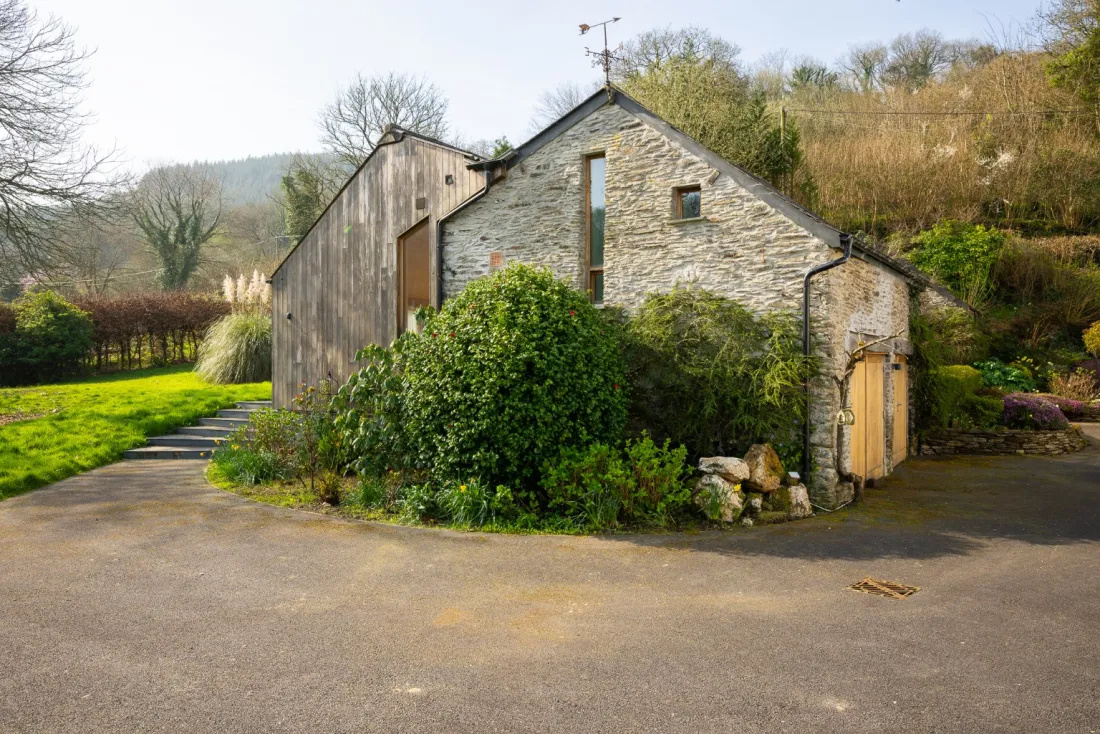 Stone barn at the courtyard