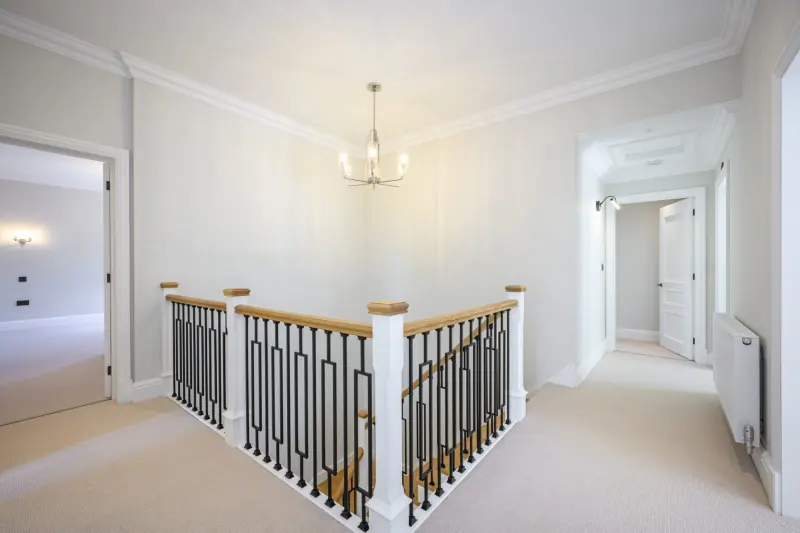 The first-floor landing