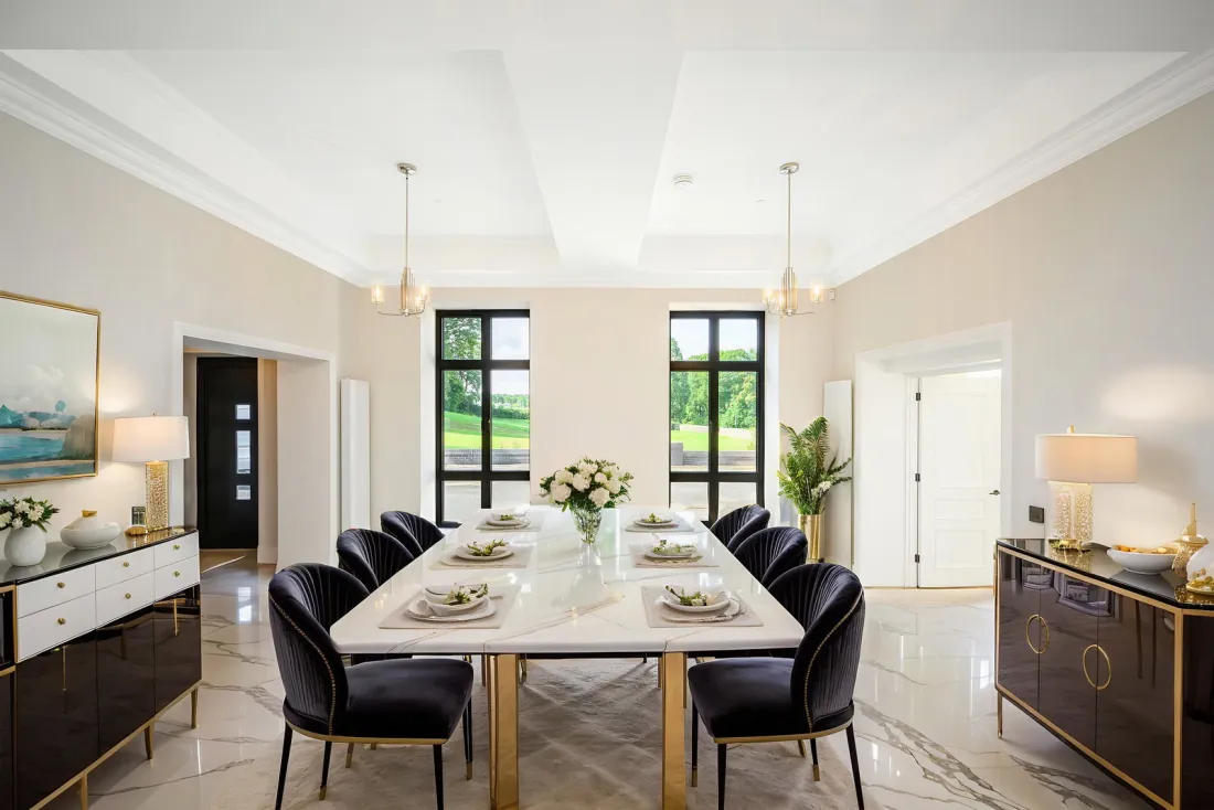 The dining hall at the heart of the home