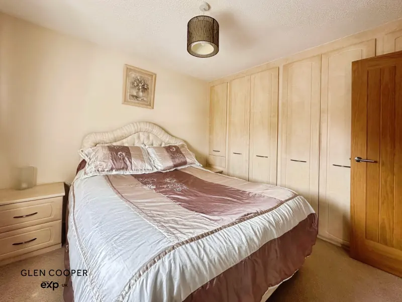 Master bedroom with wardrobes