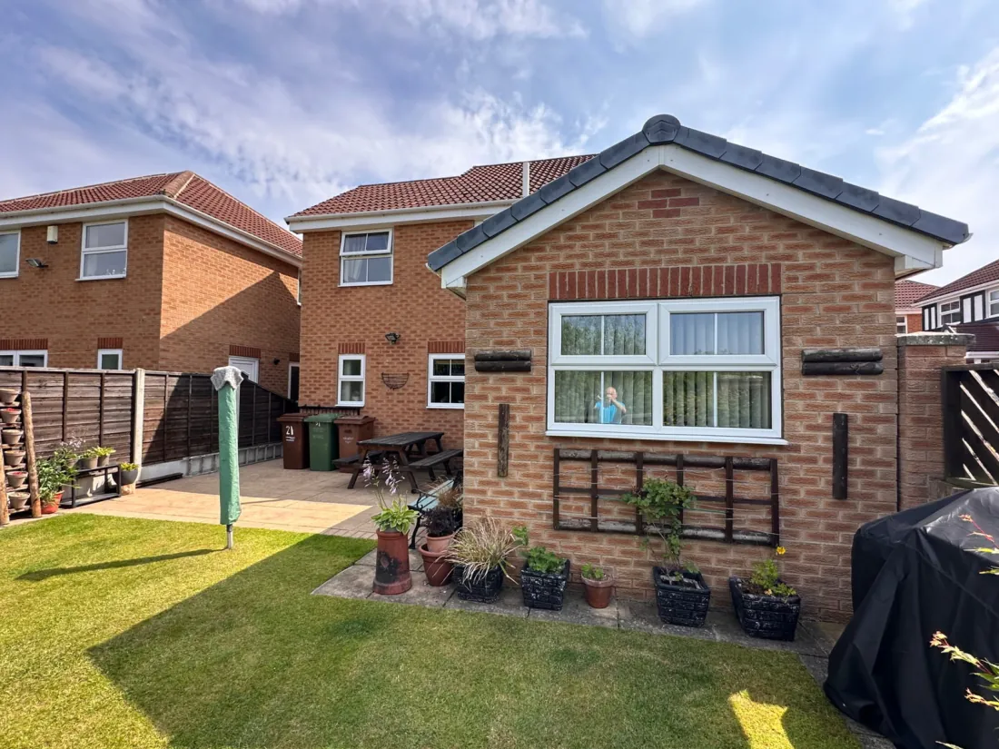 Rear elevation from garden