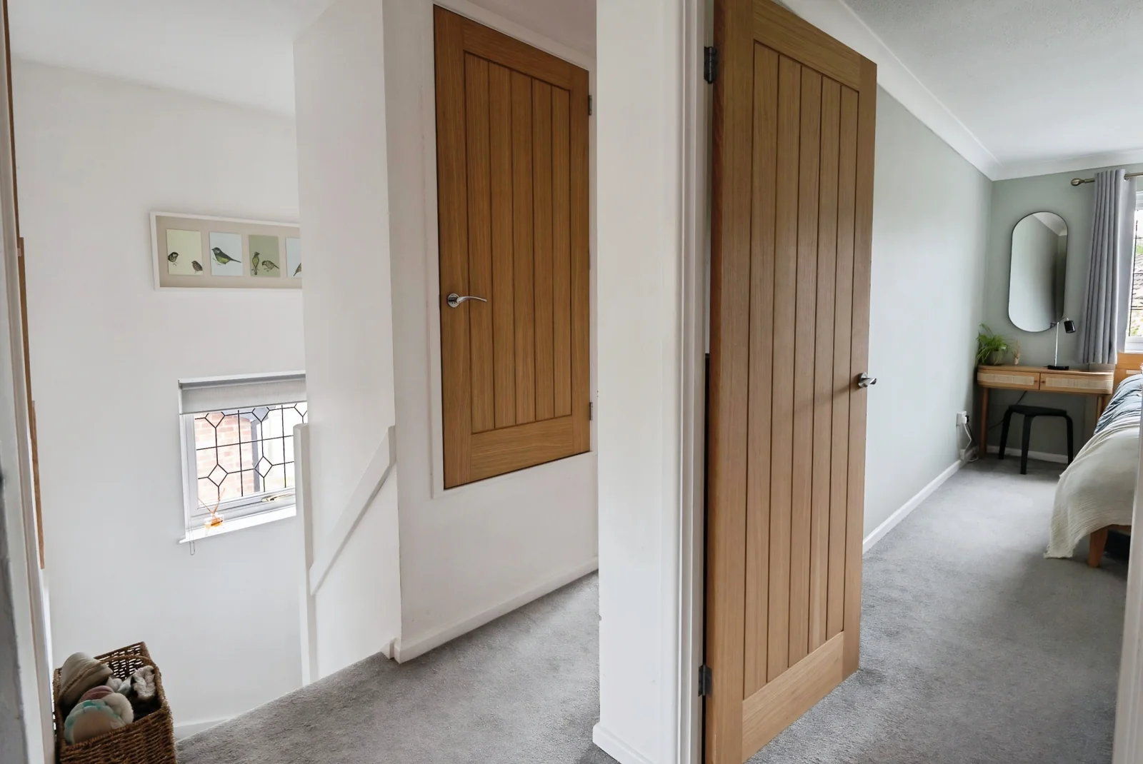 The first-floor landing