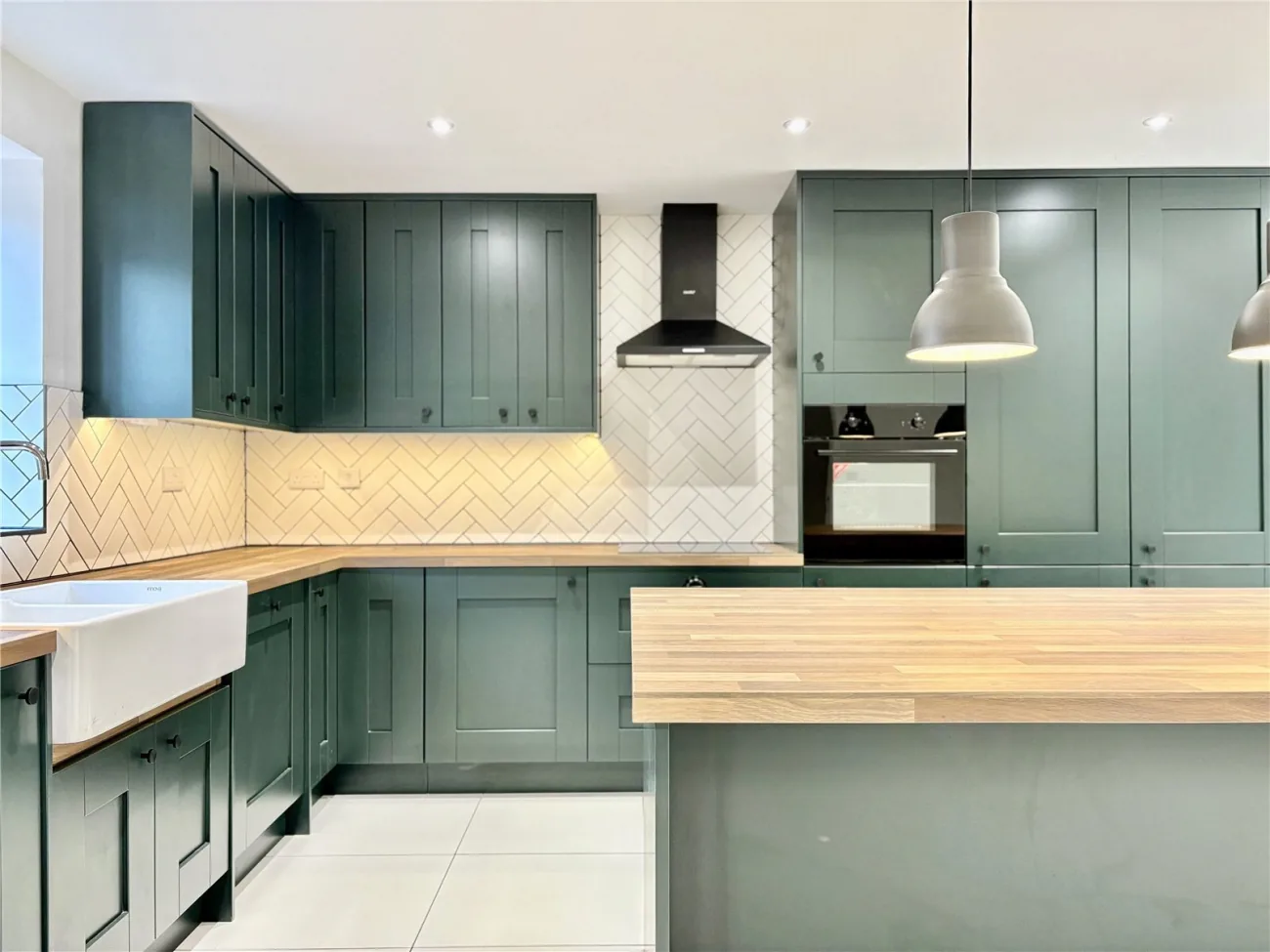 Kitchen dressed for living.