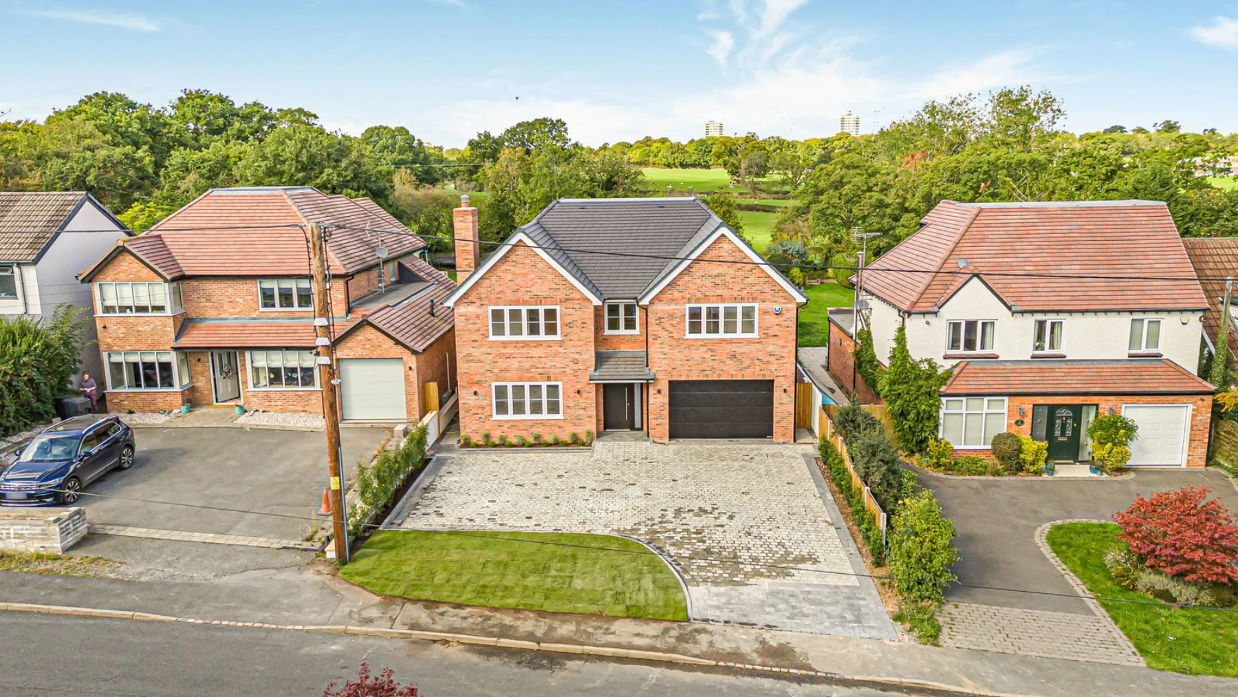 Front elevation of the New Road family home.