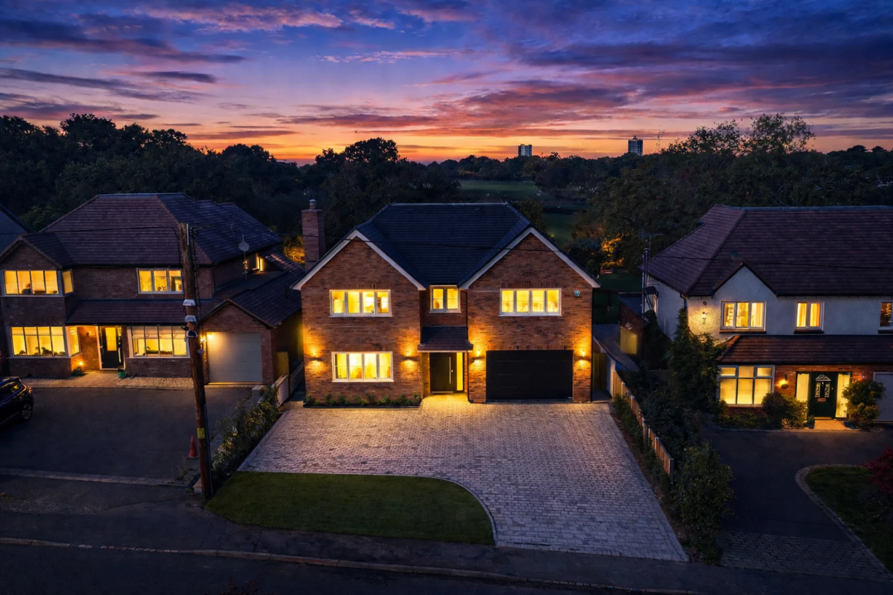 Twilight exterior