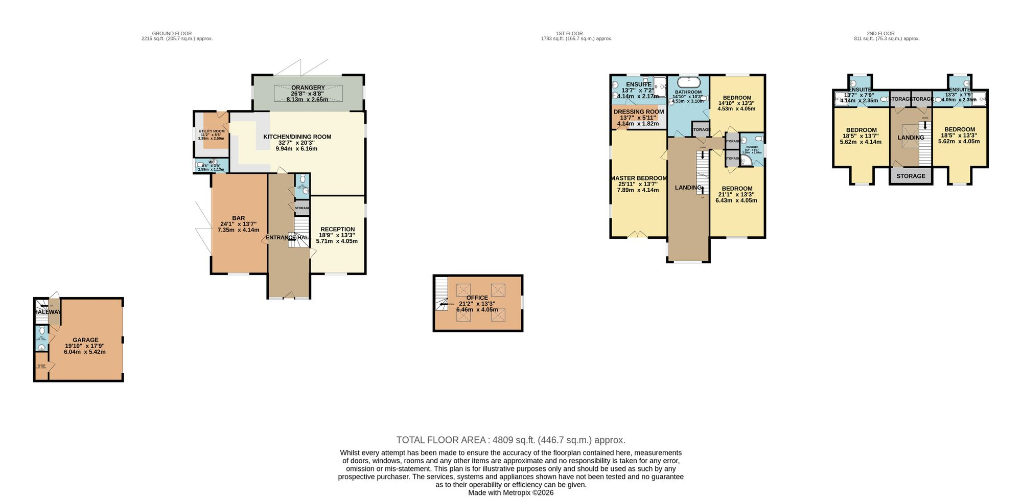 The composite floor plan for Oak Tree Rise