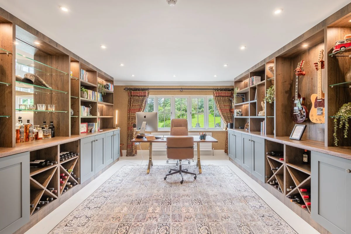 The open-plan kitchen at Parrock Cross with twin islands