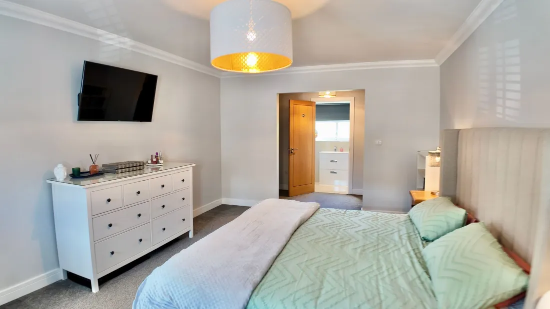 Master bedroom on the first floor