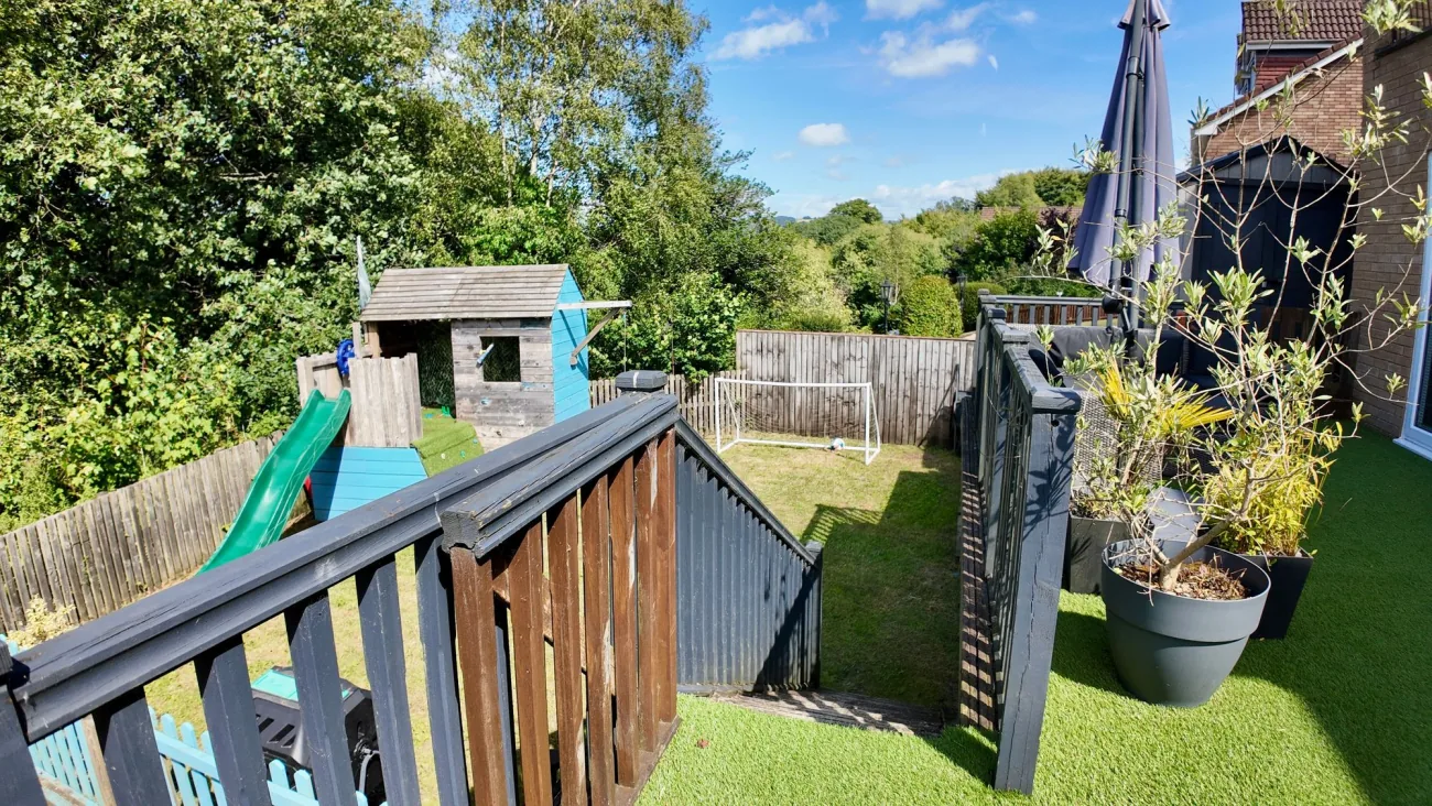Rear elevation across the garden