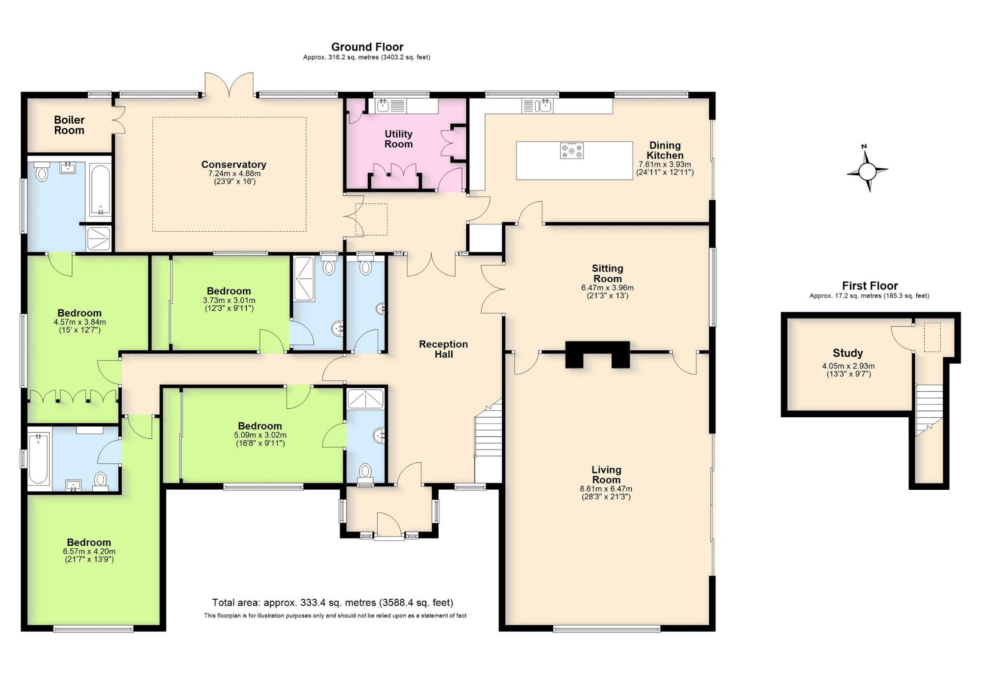 The composite floor plan for Rivermead