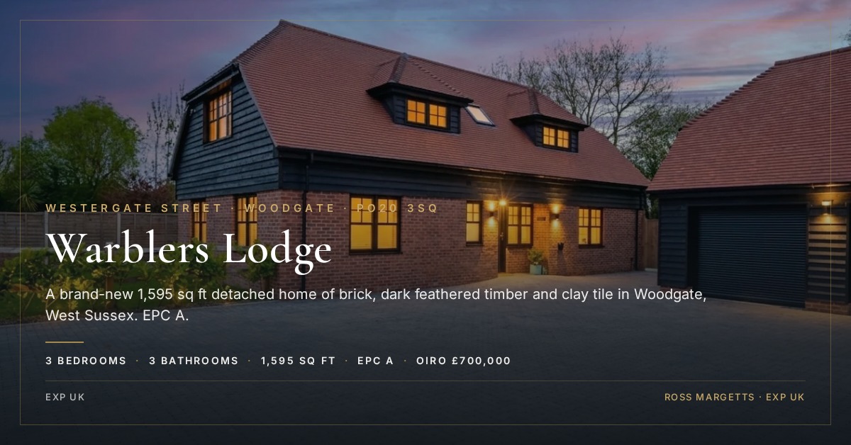 Warblers Lodge, Westergate Street, Woodgate, West Sussex PO20 3SQ