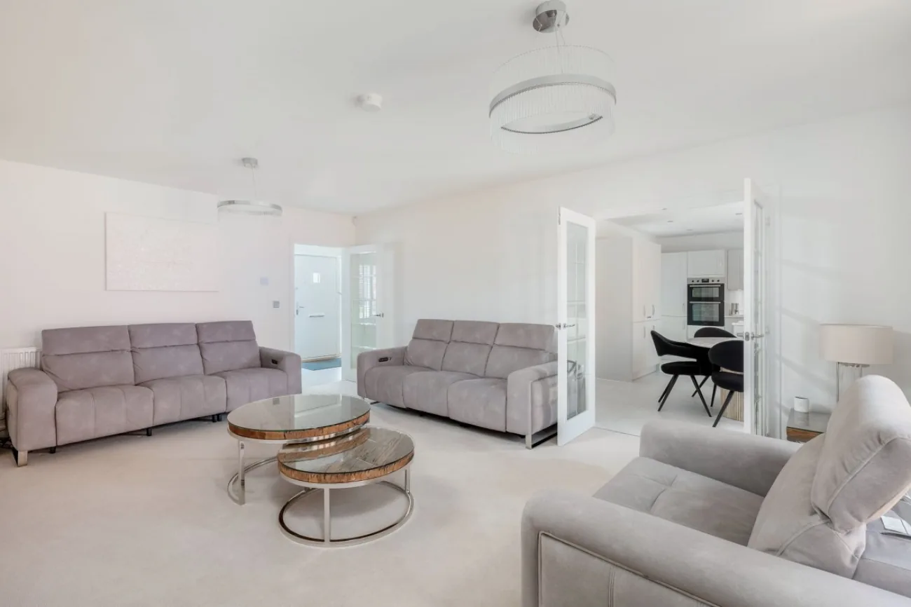 Main living room at Sorrel Green, Warwick.