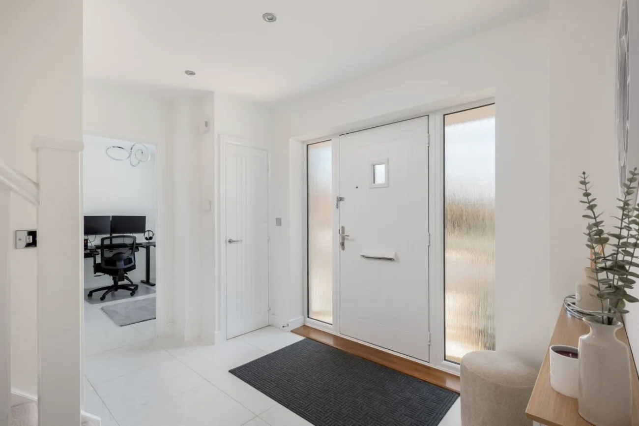 Entrance hall at Sorrel Green, Warwick.
