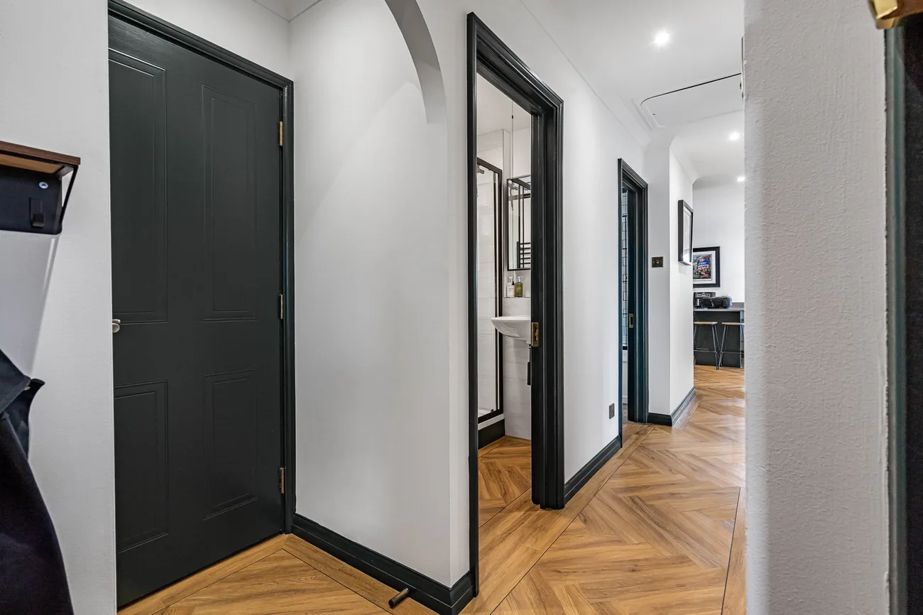 Built-in wardrobe detail.
