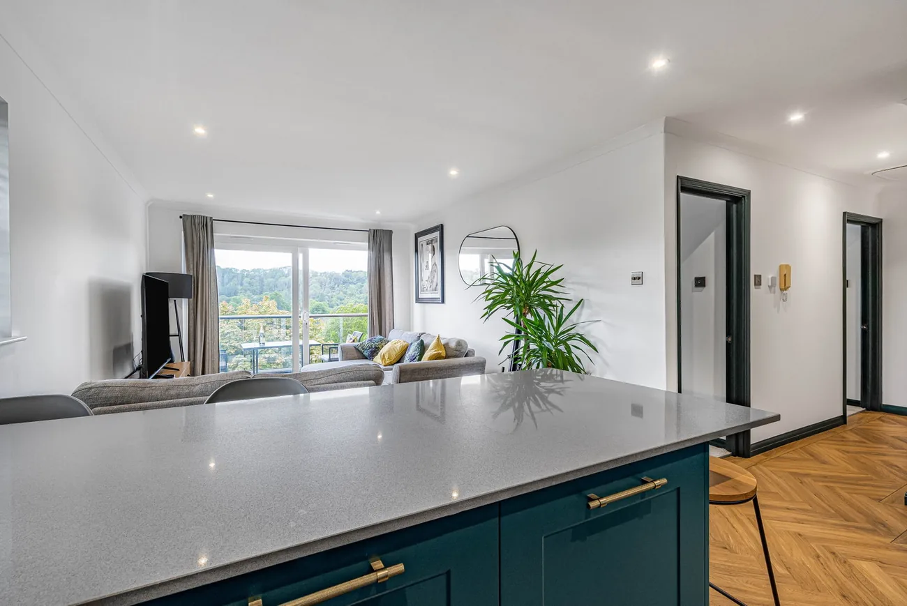 Kitchen island detail.