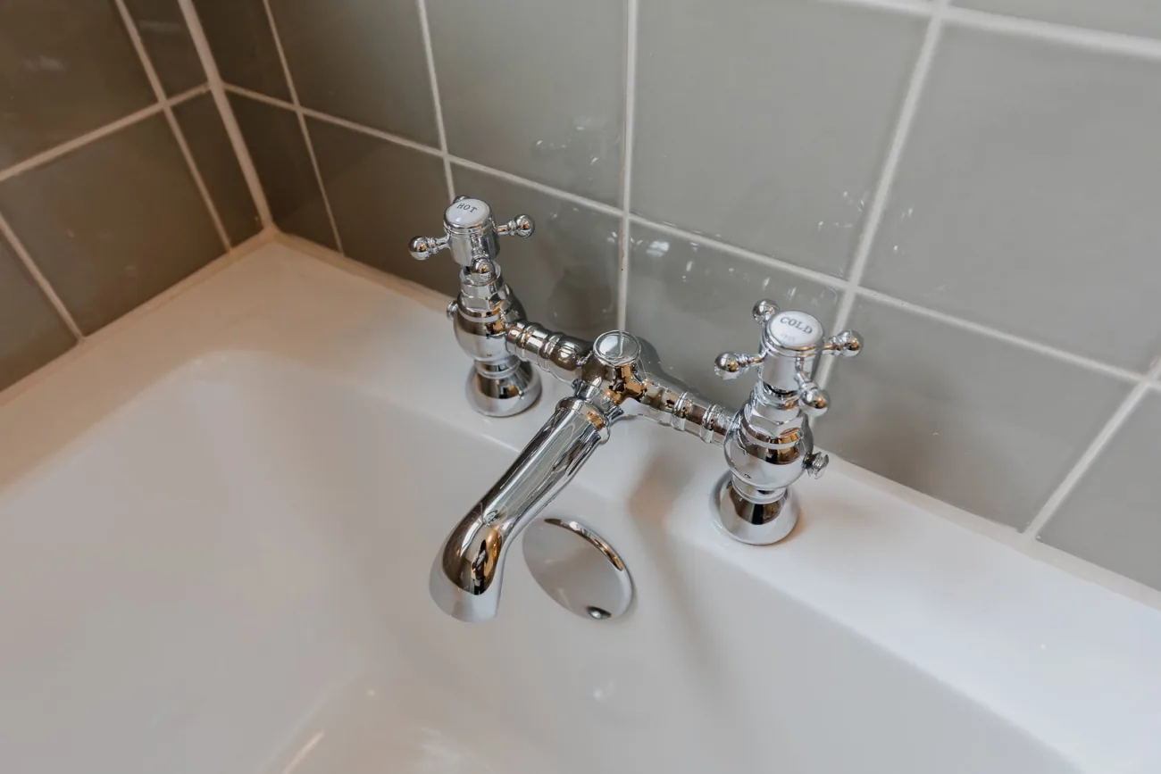 Bath taps detail
