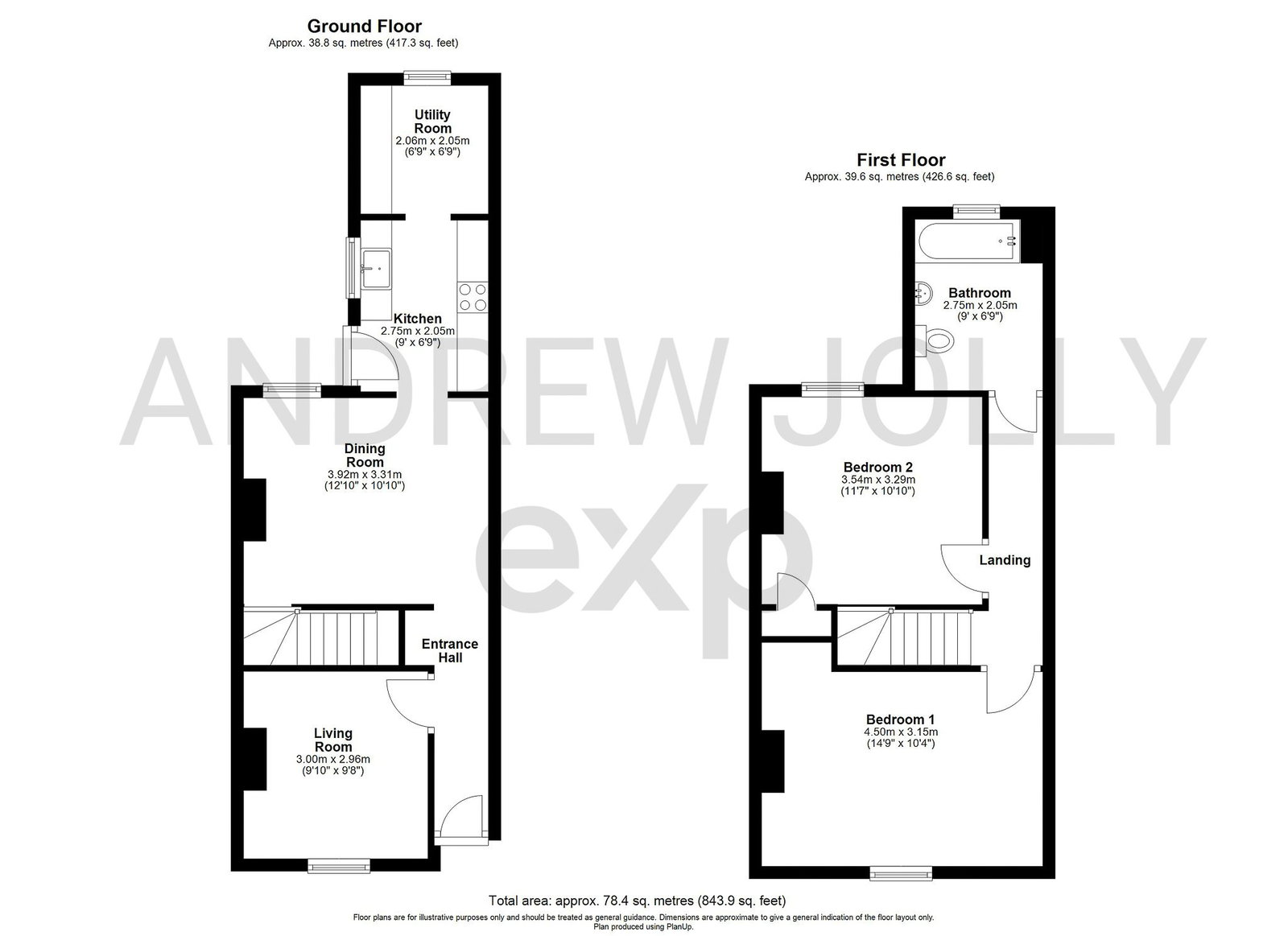 The composite floor plan for 52 St Mary Street