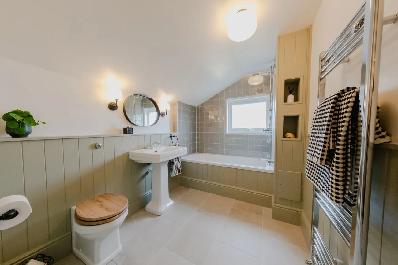 The refitted bathroom