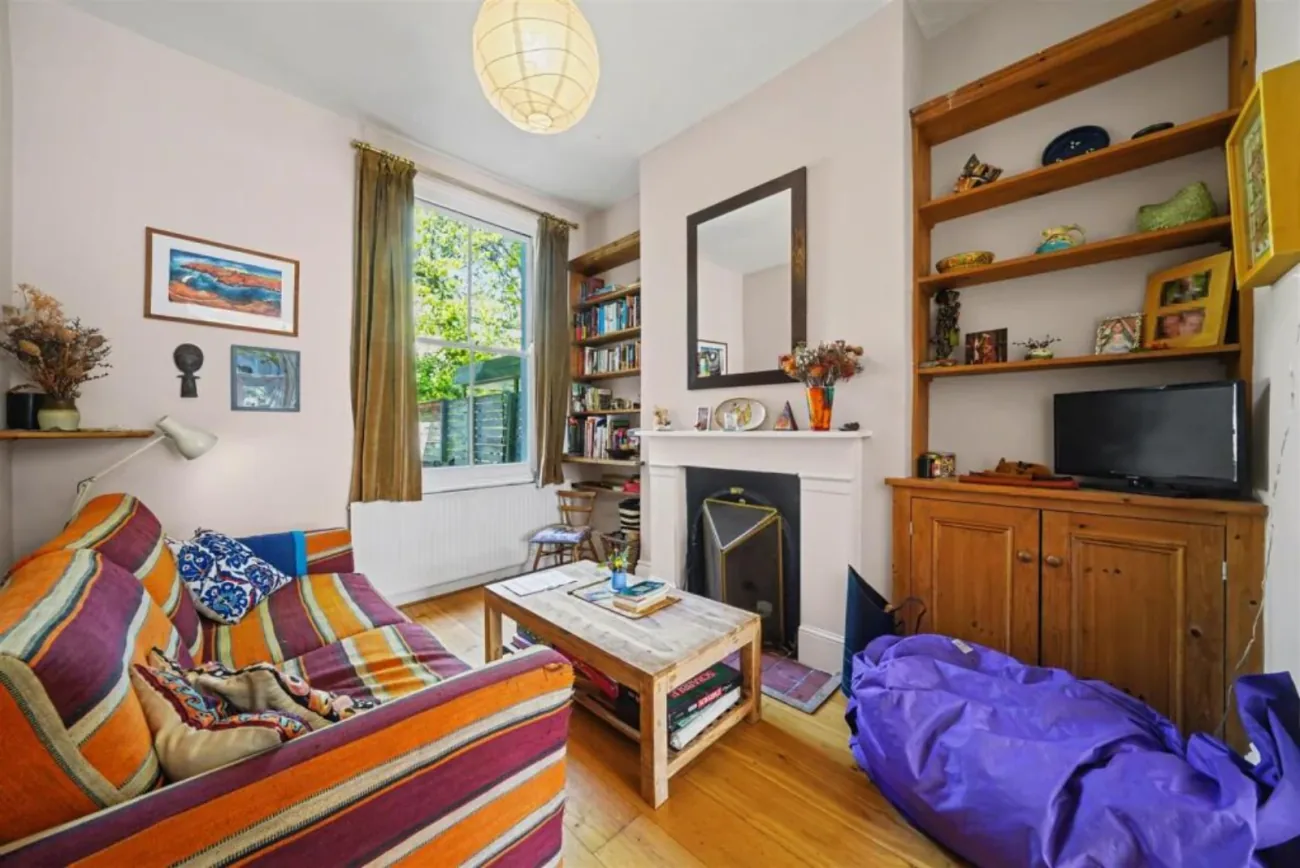 Rear sitting room and fireplace