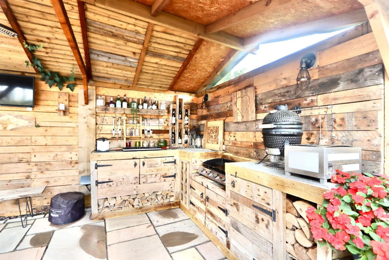 The bar from the kitchen.