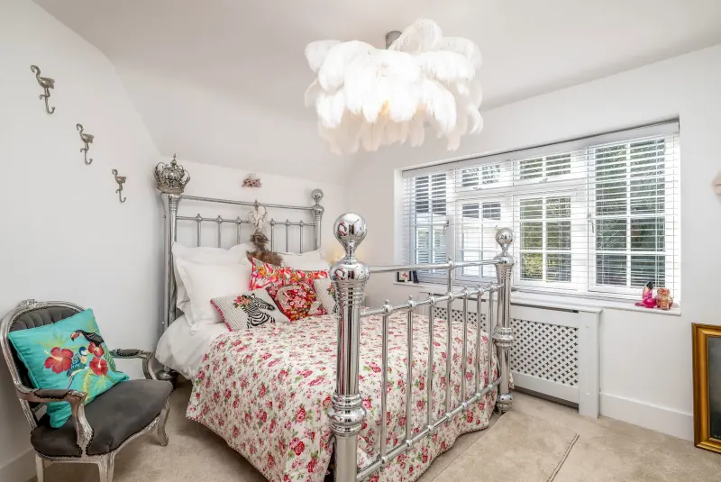 Patterned bedroom