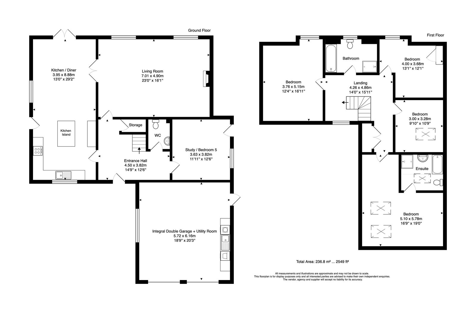 The composite floor plan for Willowbrook House