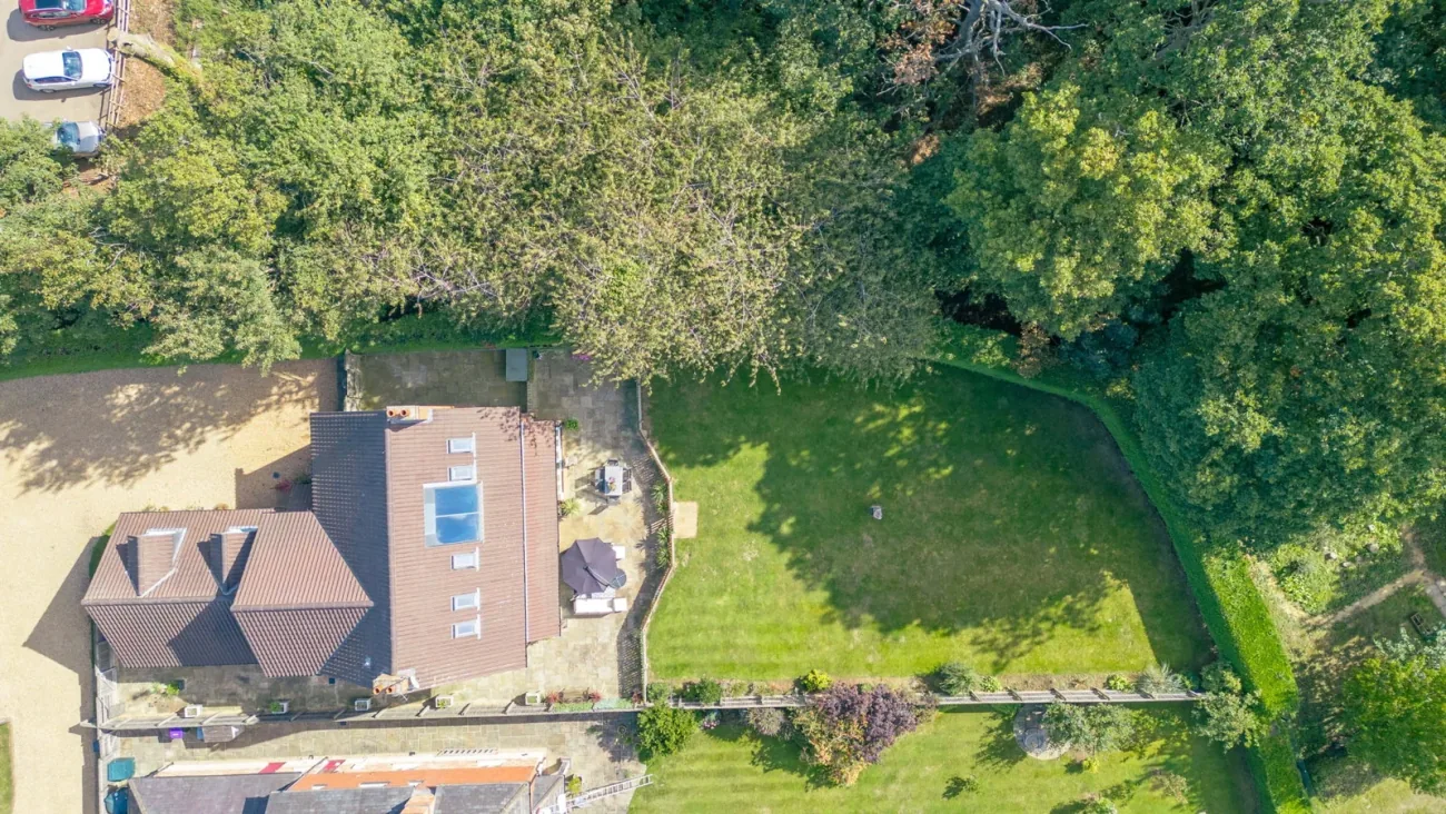 Drone aerial of the plot.