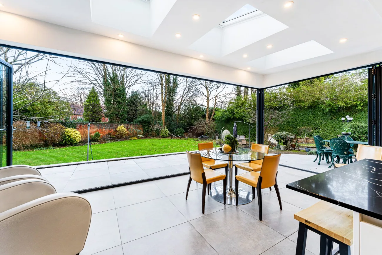 The kitchen and bi-folds